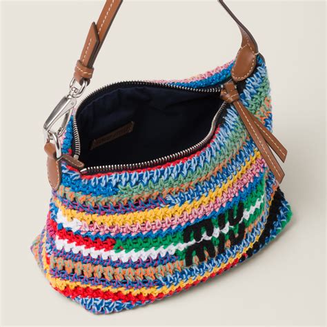 miu miu crochet pouch price|Multicolored Crochet Pouch .